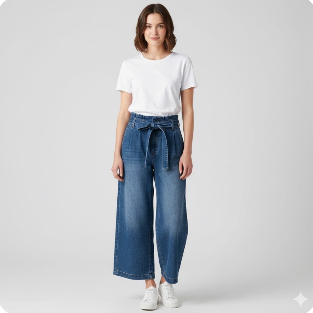 🚨3X$30🚨 Design Lab Lord & Taylor Blue Flare Wide Leg Jeans
